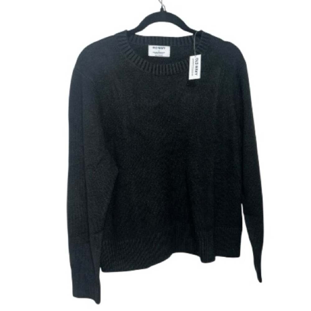 Old Navy Black Crewneck Sweater Women’s XL NWT Classic Knit Pullover